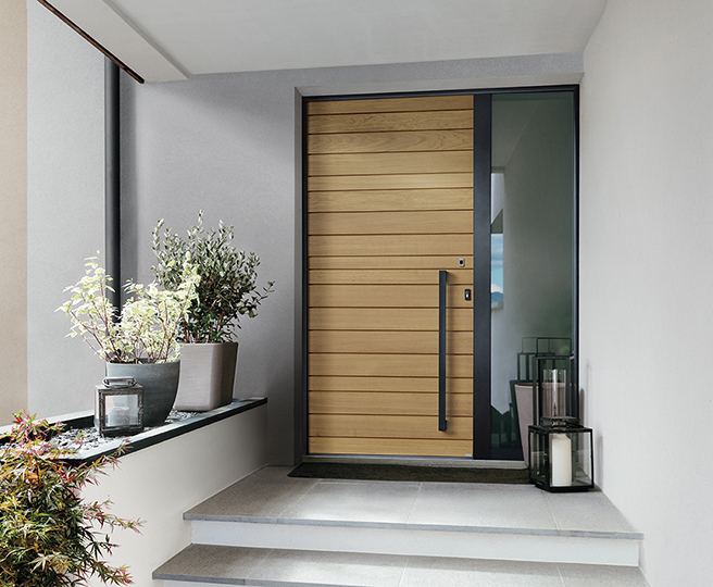 Porte d'entrée contemporaine