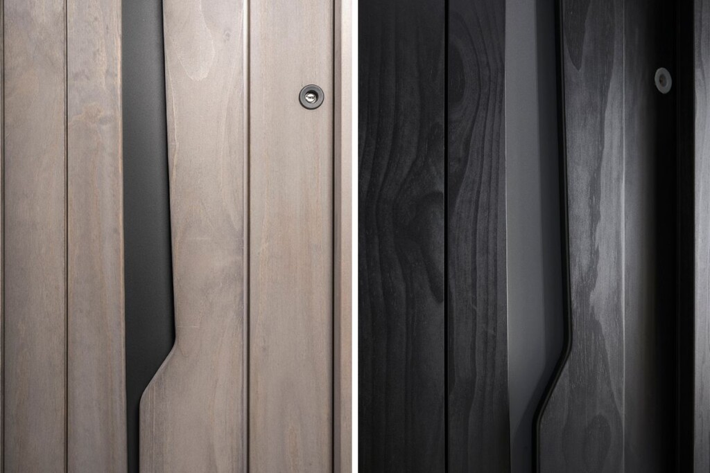 finitions extérieures porte d'entrée bois 100 absolu