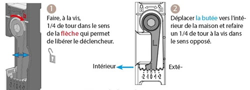 butee de declenchement - porte entree