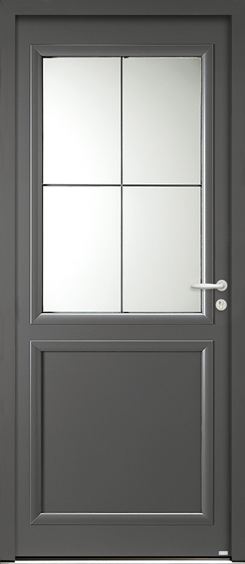 porte d entree style campagne en aluminium - modèle langeais