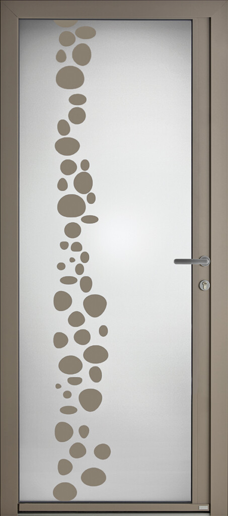 porte entree moderne- grand vitrage modele etincelle evo