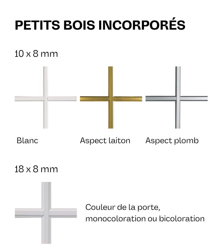 listing des options de petits bois incorporés alu grand vitage bel'm