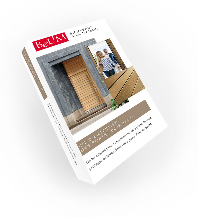 kit d'entretien bel'm pour les portes d'entrée en bois