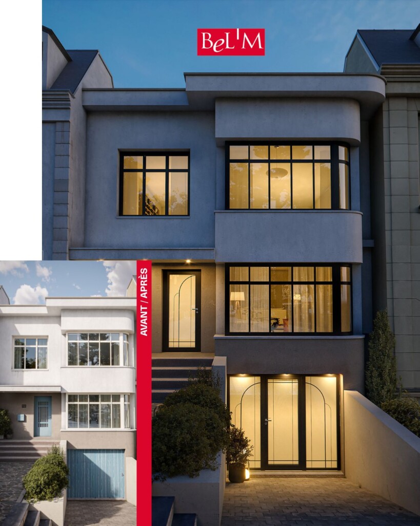 Avant après transformation d'une villa contemporaine