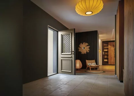porte entree gris perle danae alu