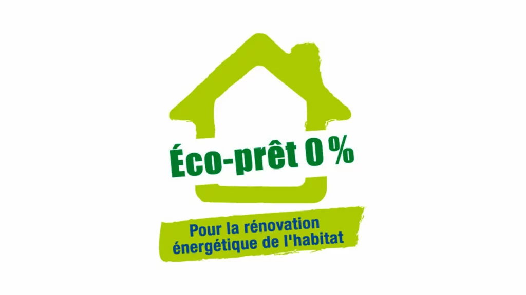 logo eco pret taux zero - renovation energetique